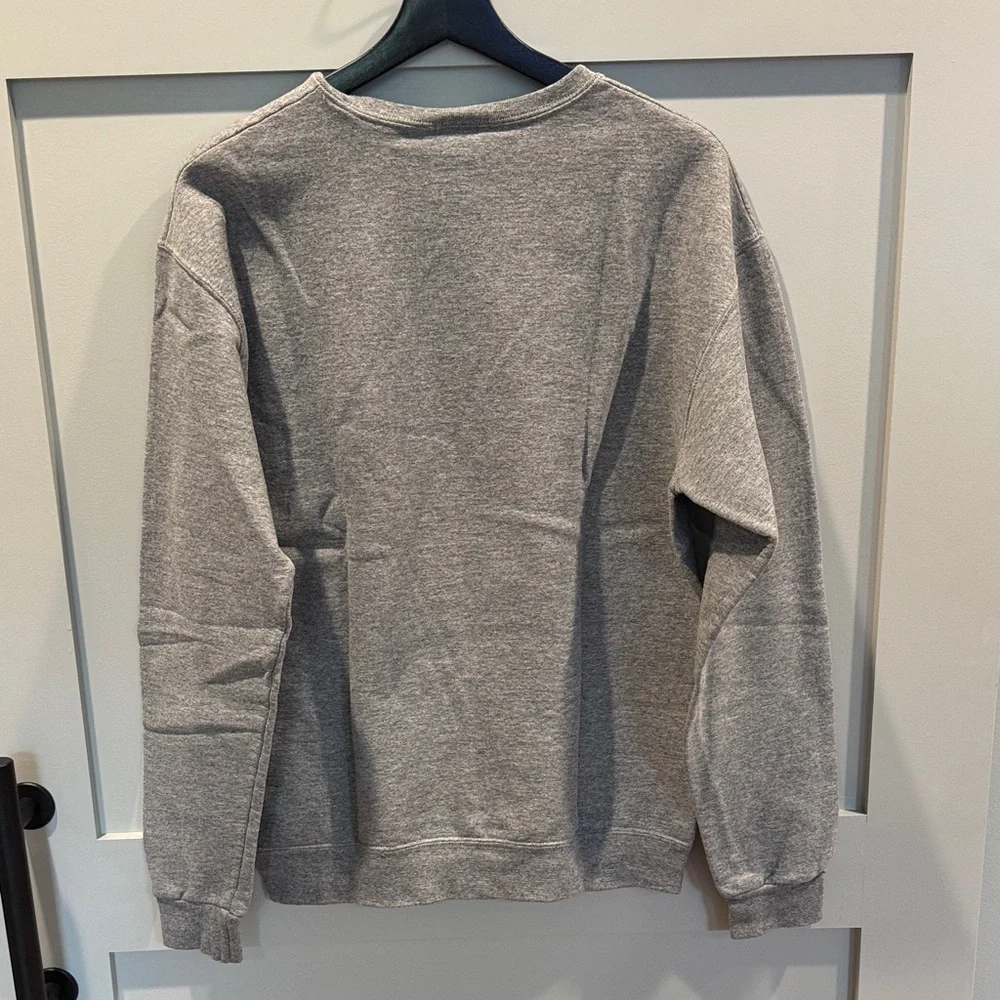 Disney Gray Crewneck Sweatshirt with Mickey Mouse Graphic